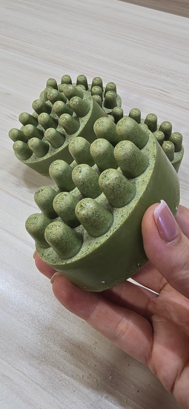 صابون رزماری طرح ماساژور کمک ب خونرسانی کف سر